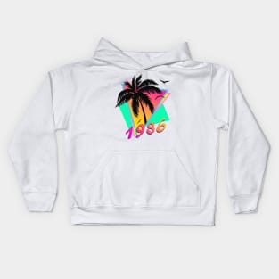 1986 Tropical Sunset Kids Hoodie